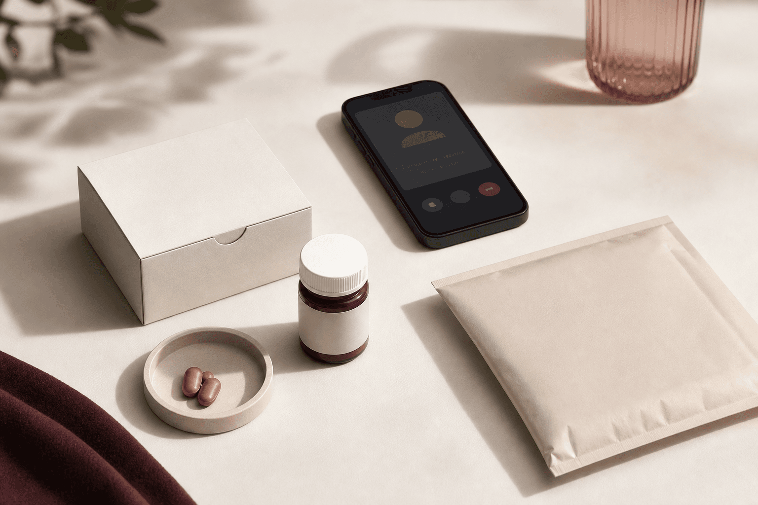 A discreet sexual-health telehealth experience, from private intake to plain-packaged delivery