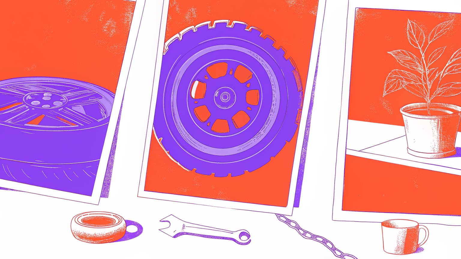 Diagram comparing full wheel assembly to isolated rim edge and a mismatched tire fit